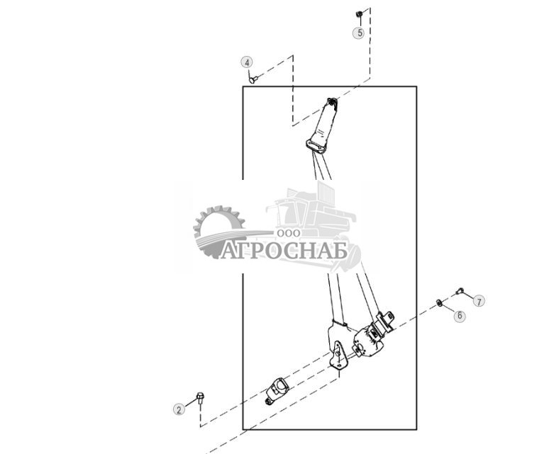 Ремень безопасности с плечевым ремнем, ширина 5,08 см (2 дюйма) - ST1484 281.jpg